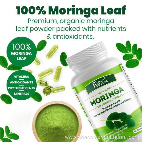 Moringa Oleifera Complete Gluten Free Moringa Leaf Capsules